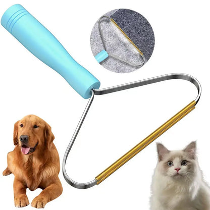 2-Piece Pet Hair Remover Set, Reusable Dog & Cat Fur Removal Tool for Carpet, Couch, Rugs, Car Seats and Pet Beds
