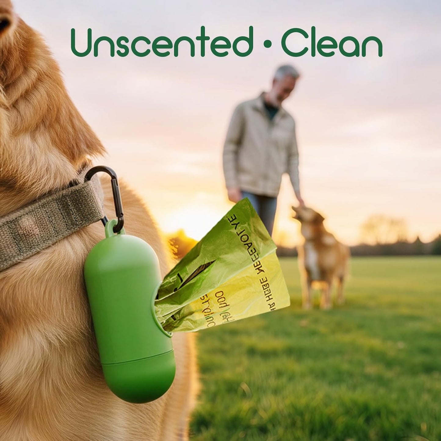 Biodegradable Dog Poop Bags Rolls 360 Count Scented, Leak Proof and Extra Thick Waste Bag Refill (Scented)