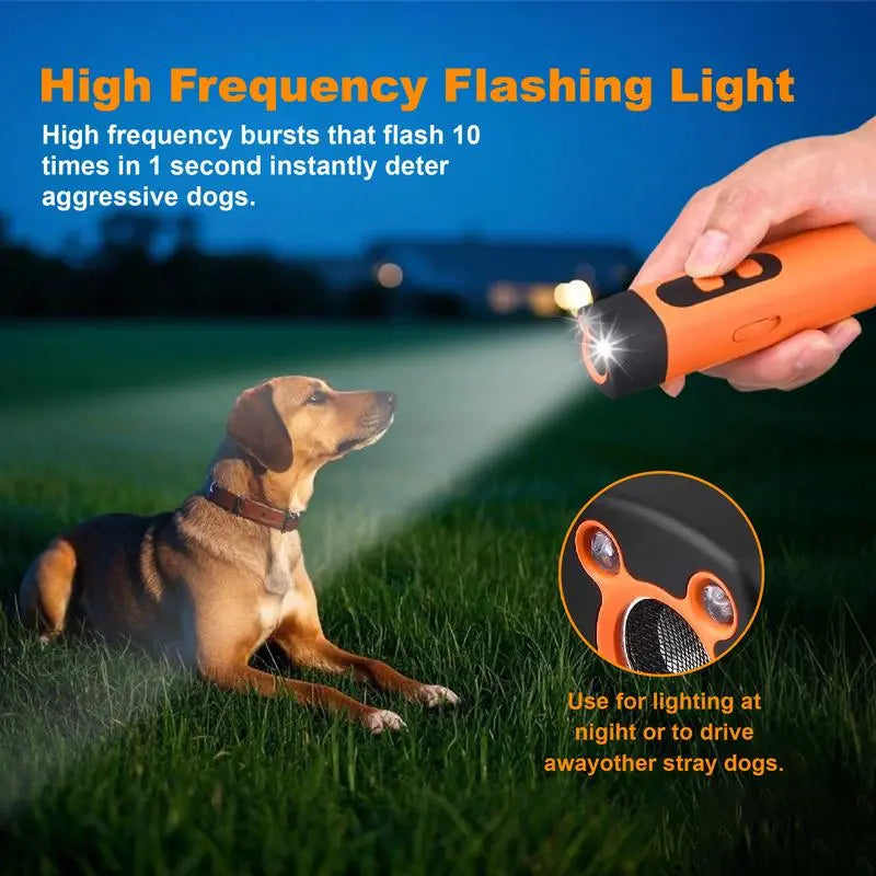 Petsafe Professional Sonic Emitters Dog Training Tool Withled Flashlight 30Ft Range anti Bark Barking Dog Silencerrechargeable Ultrasonic Trainer for Dogs Device, 30Ftrange Control, Anti-Bark Solution